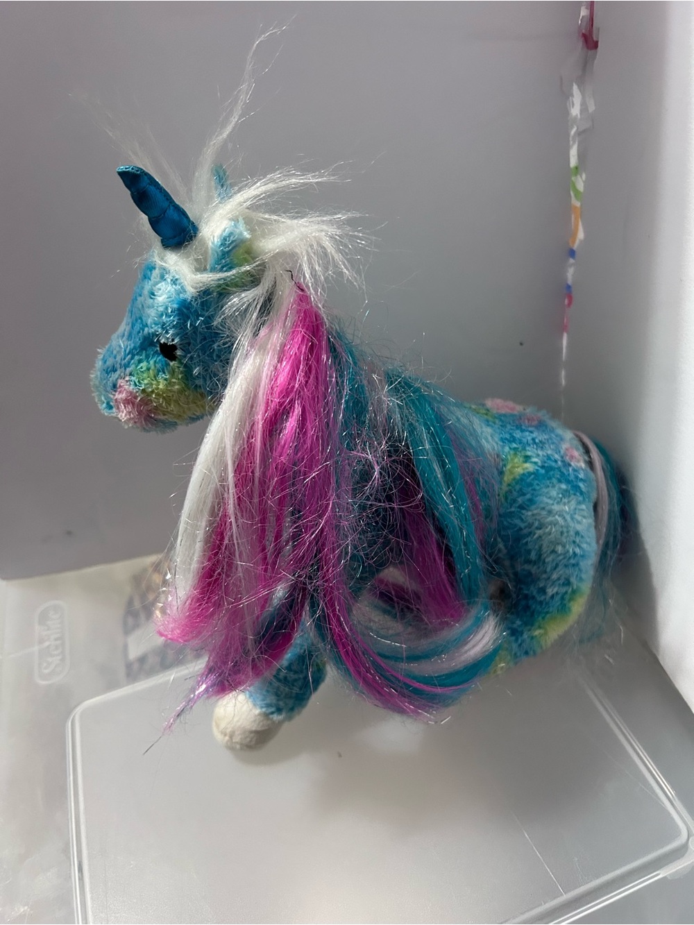 Douglas Joy Rainbow Princess Unicorn Plush Stuffed Animal 10”